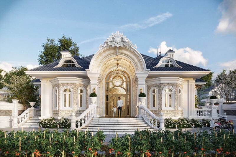 thiết kế nhà đẹp phong cách châu âu