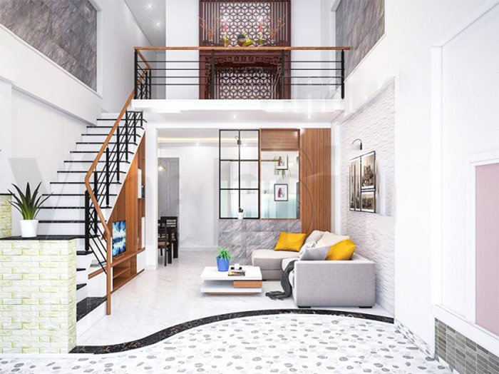 Thiết kế nhà ống 40m2