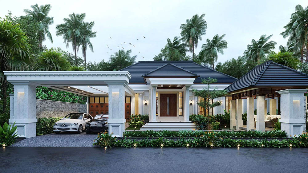 thiết kế nhà đẹp phong cách châu âu