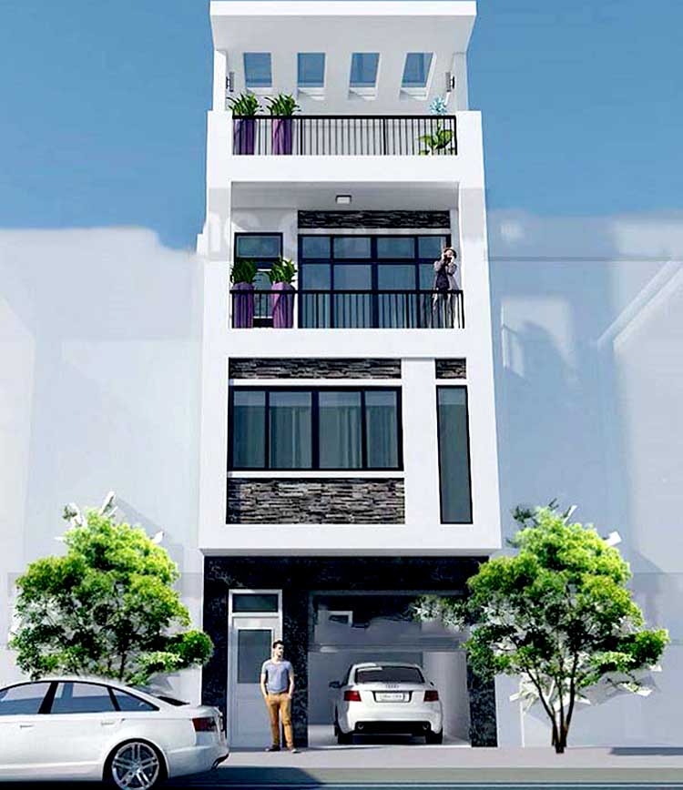 Thiết kế nhà ống 40m2