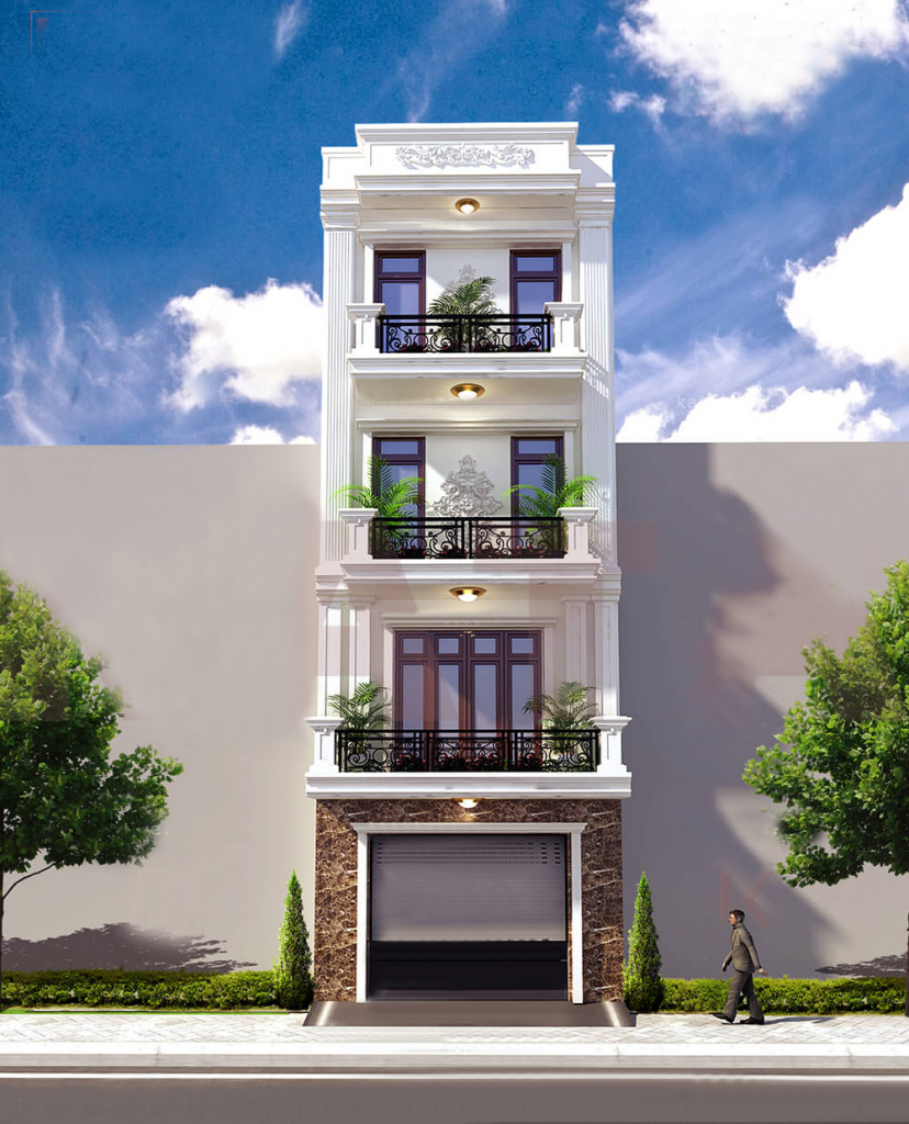 Thiết kế nhà ống 40m2