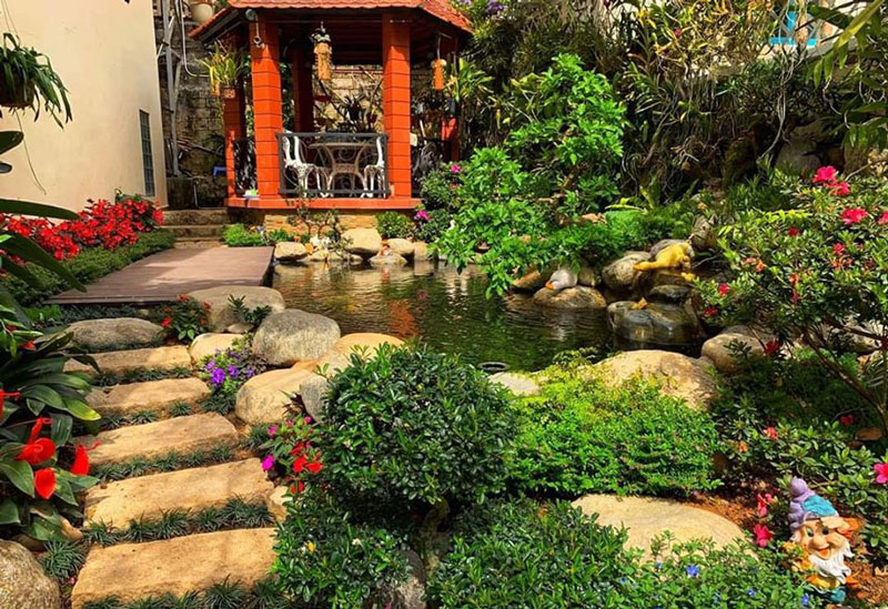 thi công thiết kế sân vườn