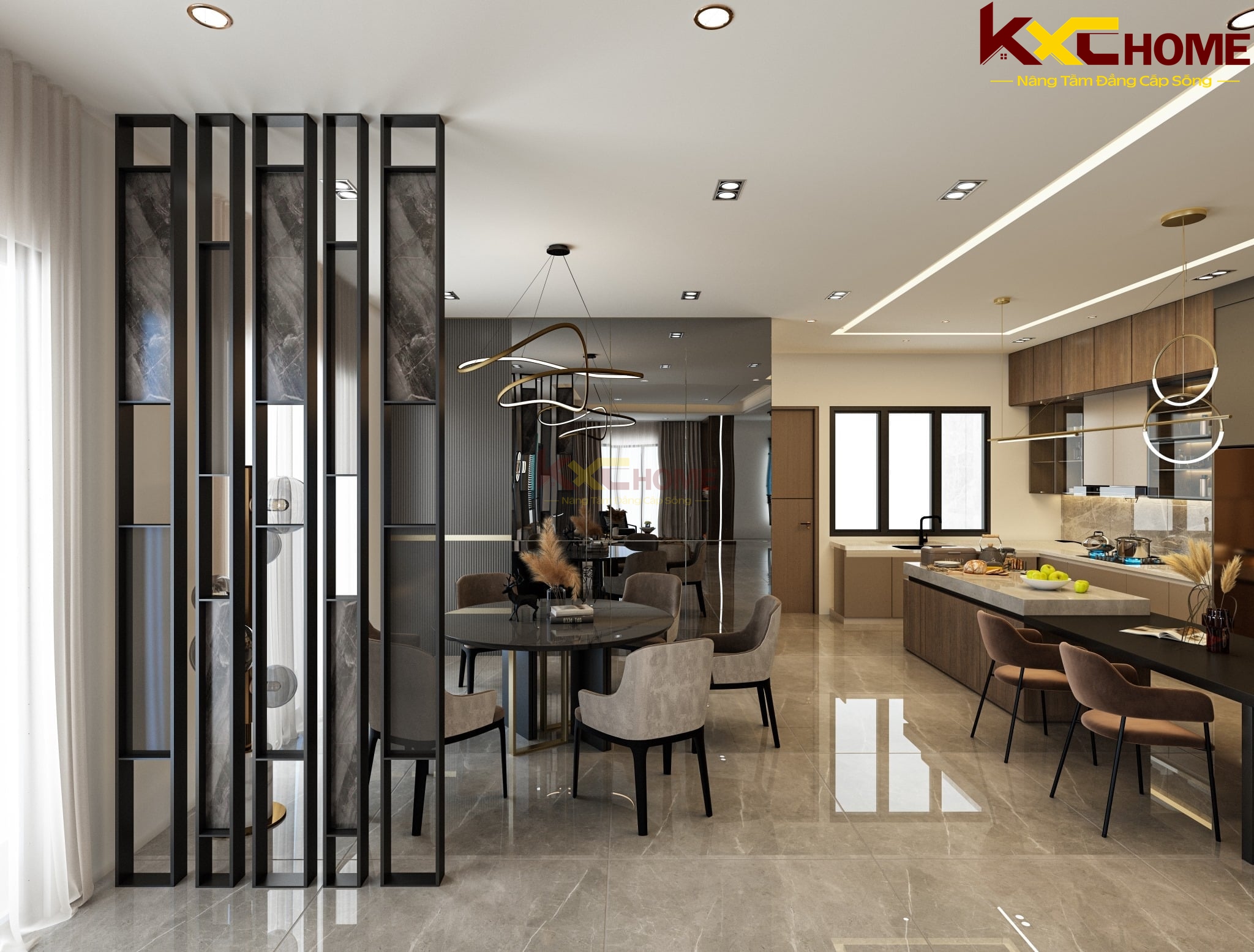 Thiết kế nhà 2 tầng đẹp với không gian mở
