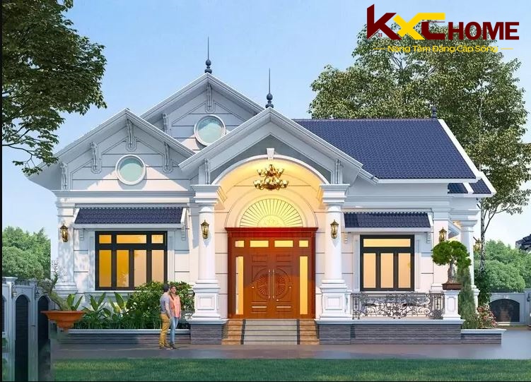 Mẫu nhà cấp 4 nông thôn đơn giản mái Thái