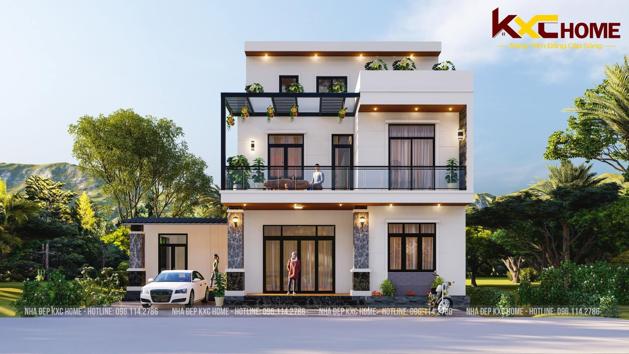 Thiết kế biệt thự hiện đại Bắc Giang