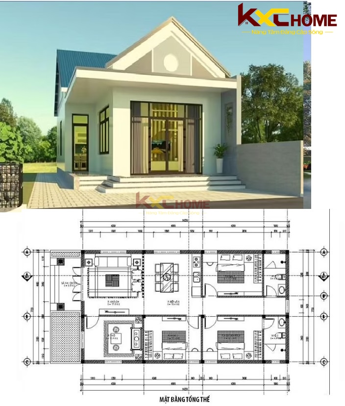 8 Bản Vẽ Nhà Cấp 4 Đẹp, Chi Tiết Nhất Hiện Nay - NHÀ ĐẸP KXC HOME