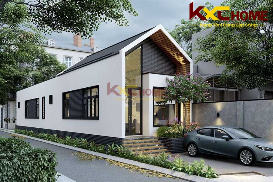 Chiều sâu lớn là một lợi thế để bố trí công năng trong nhà dễ dàng hơn