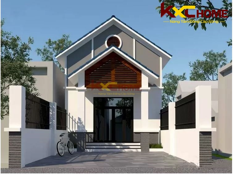 Các mẫu nhà cấp 4 5x20m thường có dạng nhà ống thiết kế đơn giản sử dụng hệ mái để tạo chiều rộng cho công trình