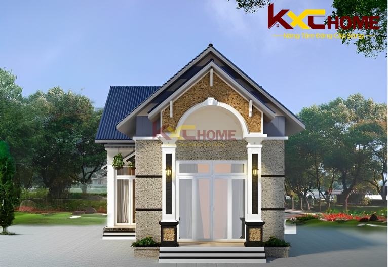 Mặt tiền nhỏ nhưng chiều sâu lớn tới 20m các mẫu nhà cấp 4 đáp ứng công năng tốt nhờ có thiết kế hợp lý