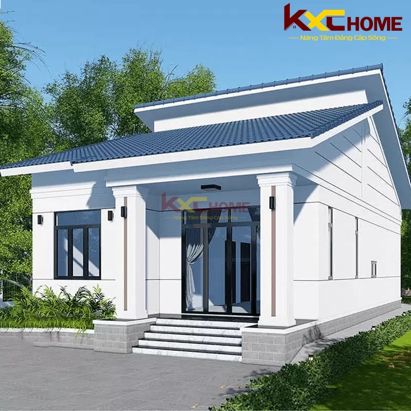 Mẫu nhà cấp 4 nông thôn đẹp chi phí thấp