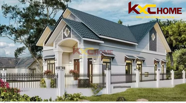 Thiết kế độc đáo với hệ mái và trụ cột toát lên sự vững chãi cho công trình