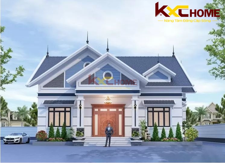 2 sảnh chính phụ để công trình đẹp ở mọi góc nhìn