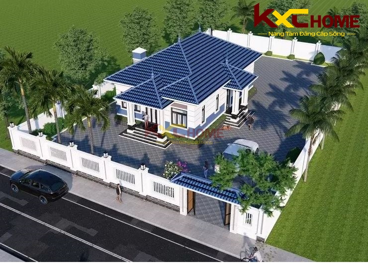 Mẫu nhà vườn đẹp ở nông thôn