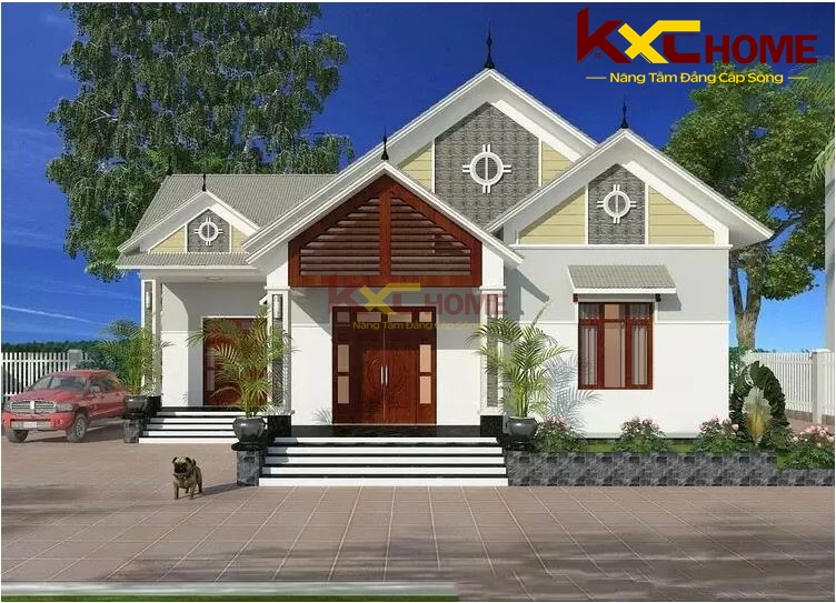 Hệ mái Thái giật cấp làm cho công trình mát mẻ và đồ sộ đẳng cấp hơn