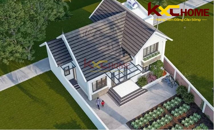 Với khu đất trống các KTS bố trí xây dựng hợp lý tạo ra cảnh quan sân vườn theo yêu cầu của chủ đầu tư