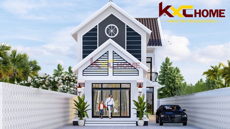 Nhà cấp 4 nông thôn có gác lửng
