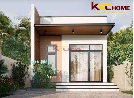 Thiết kế hiện đại và có phần cá tính cho mẫu nhà cấp 4