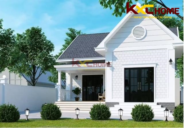 Nhà vườn phong cách hiện đại mái Thái thiết kế giật cấp độc đáo