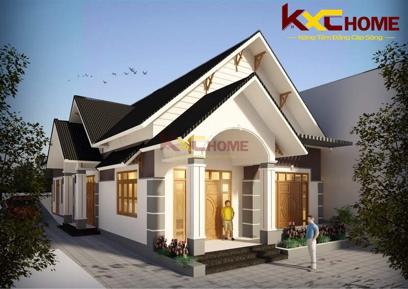 Một chút tân cổ nhẹ nhàng làm cho ngôi nhà trở nên mềm mại hơn