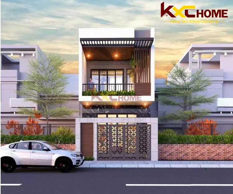 Gam màu sáng, trung tính được lựa chọn nhiều trong các mẫu nhà phố