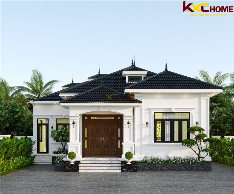 Mặt tiền nổi bật bởi vẻ đẹp thanh lịch và cuốn hút