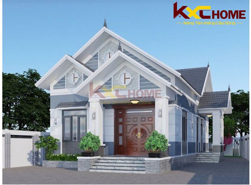 2 Sảnh chính phụ cho nhà vườn khuôn đất khá rộng