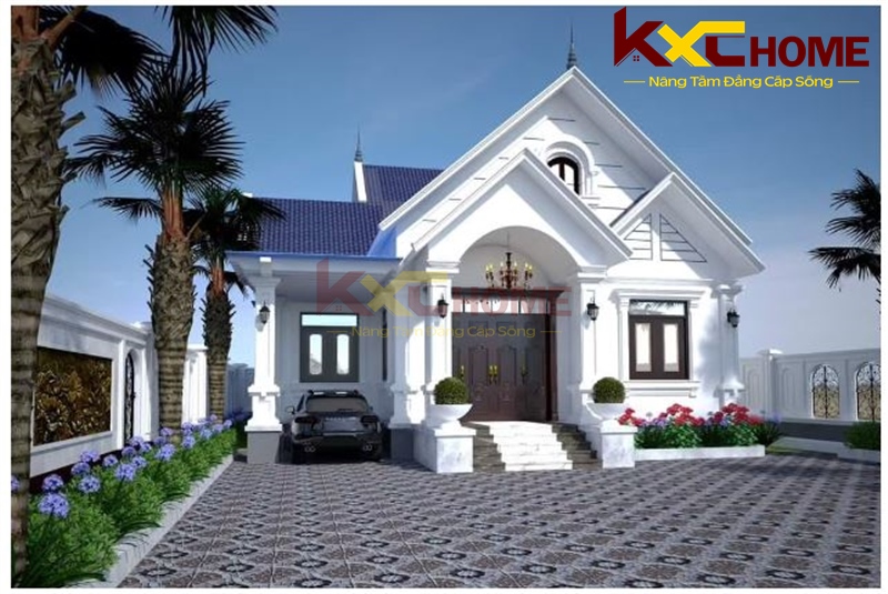 Nhà cấp 4 có khu vực đỗ xe ô tô