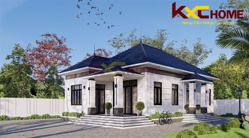 Nhà mái Nhật hiện đại với không gian thoáng đãng
