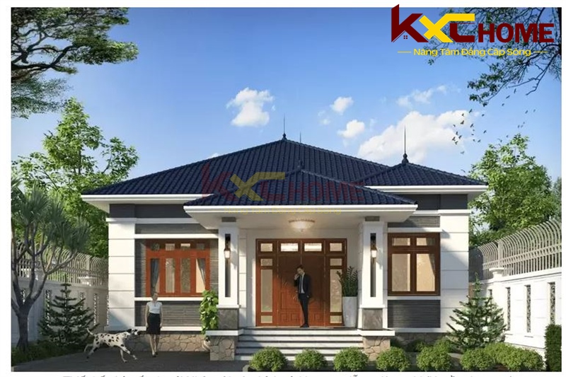 Một gợi ý cho mẫu nhà vườn đơn giản mái Nhật với phong cách hiện đại