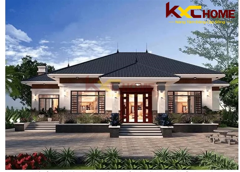 2 sảnh được tạo ra tạo ra hình khối bắt mắt và sự tiện nghi cho sinh hoạt