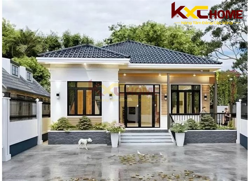 Thiết kế hiện đại, trẻ trung có sự kết nối chặt chẽ với cảnh quan thiên nhiên sân vườn