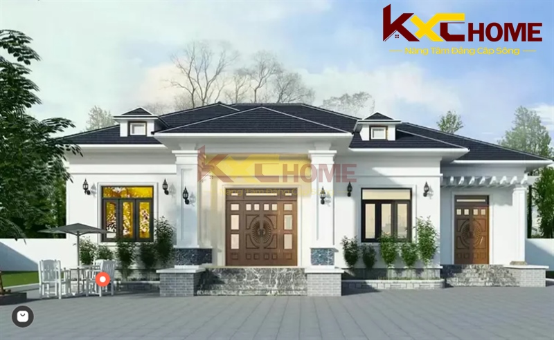 Hình ảnh quen thuộc một mẫu nhà vườn ở nông thôn