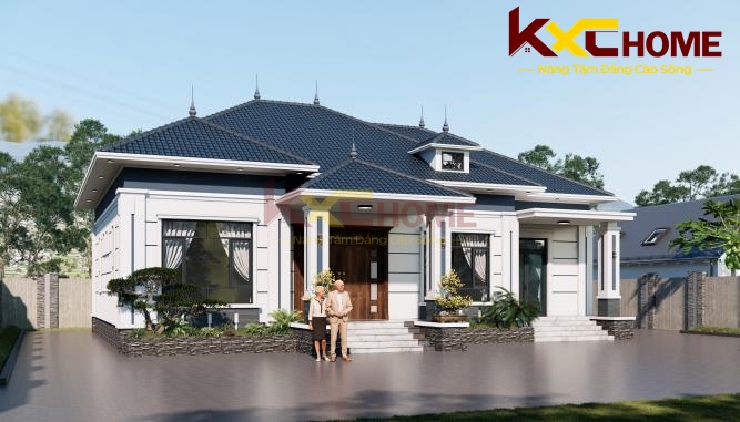 Nhà vườn hiện đại thiết kế 2 sảnh tiện nghi