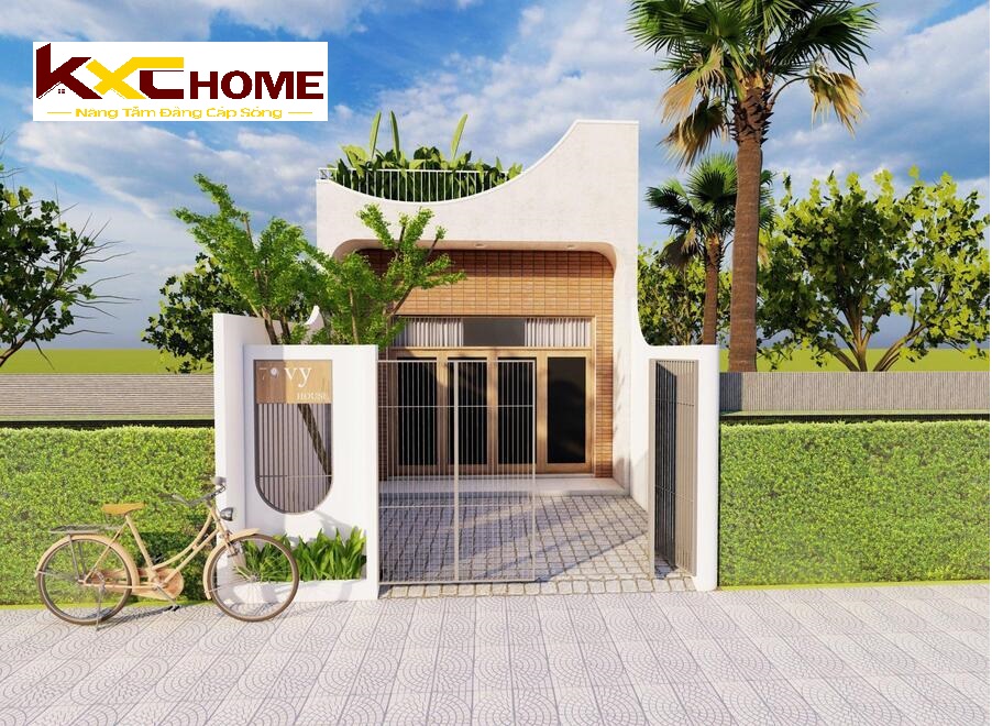 Thiết kế nhà cấp 4 hiện đại mái bằng